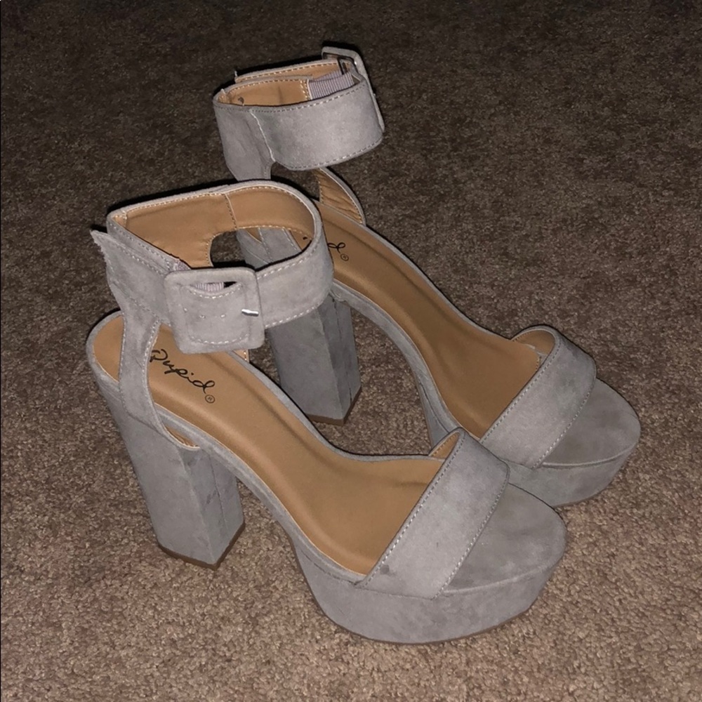 Taupe/nude heels